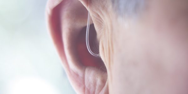 Hearing aid in ear